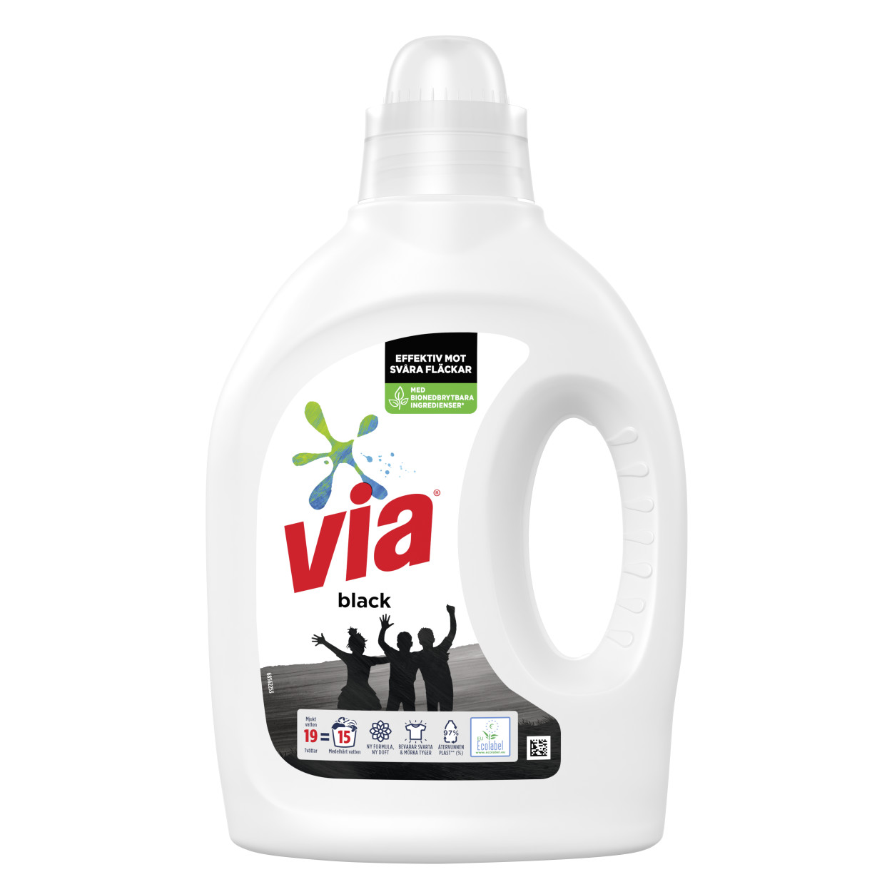 Via Black Flytande pack skott