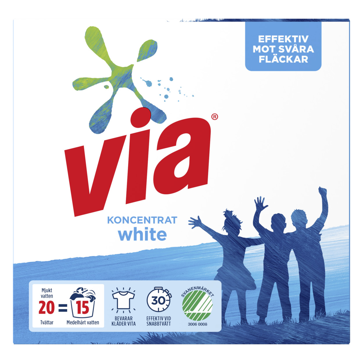 Via Koncentrerat White Pulver pack skott