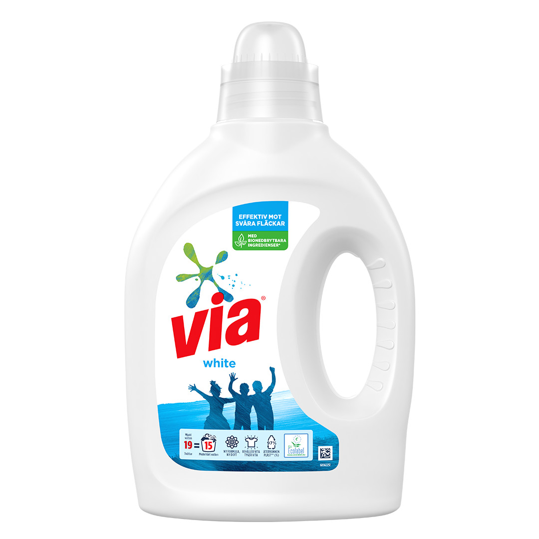 Via White Flytande pack skott