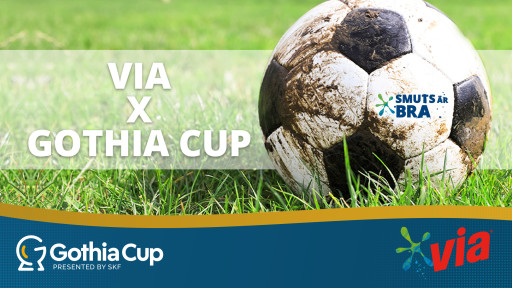Via - stolt sponsor till Gothia Cup 2023  